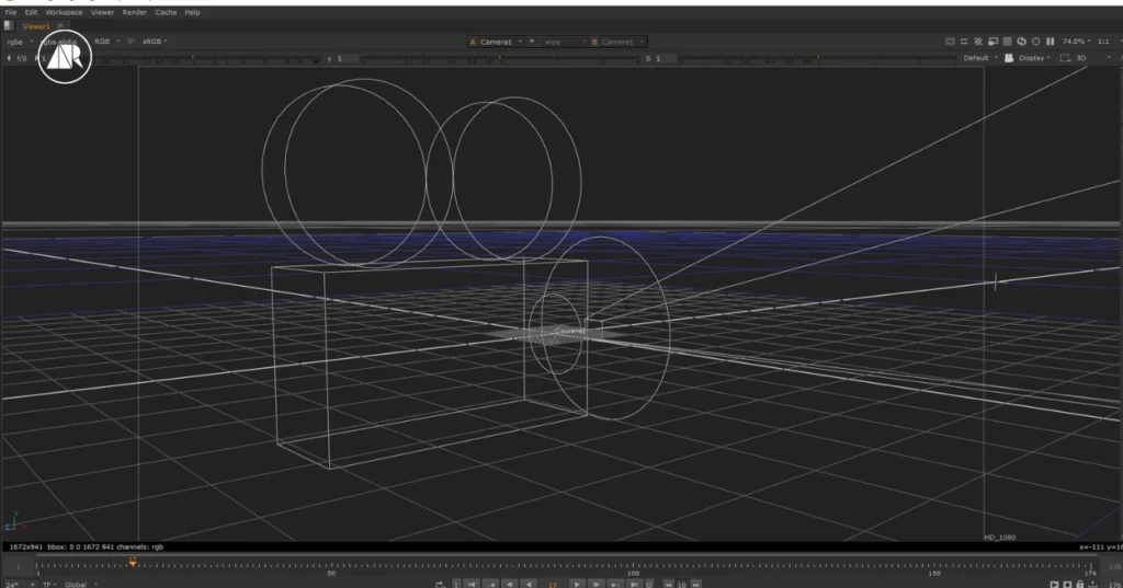 Diagrama de cámara y distancia focal aplicado a perspectiva y composición VFX